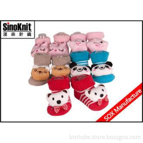 3D Infant Shoes Newborn Baby Socks Non Slip Lovely Toy with